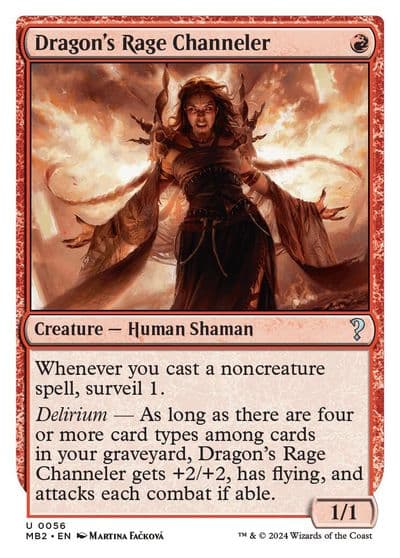 Dragons Rage Channeler White Border Mystery Booster 2 Magic card