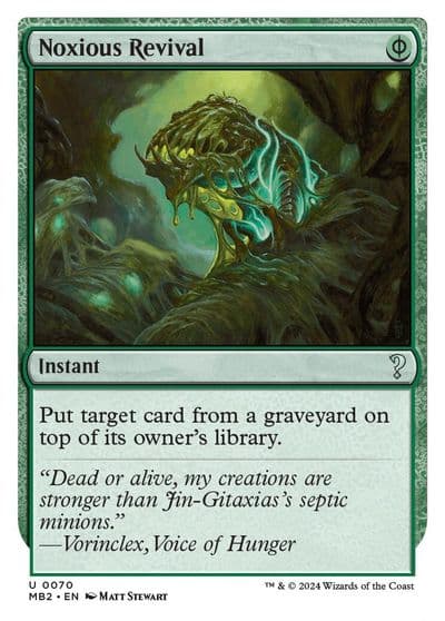 Noxious Revival White Border Mystery Booster 2 Magic card