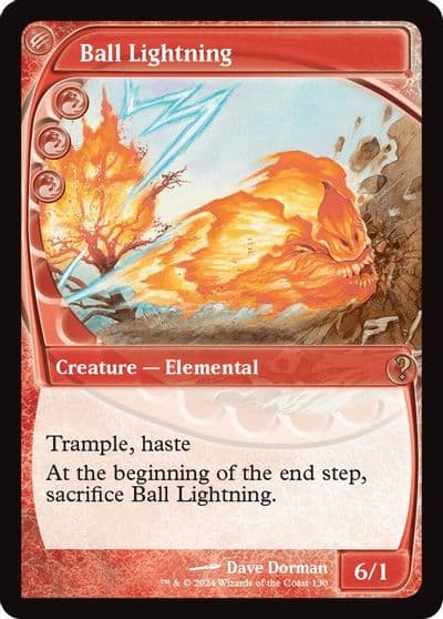 Ball Lightning Future Sight Mystery Booster 2 Magic card