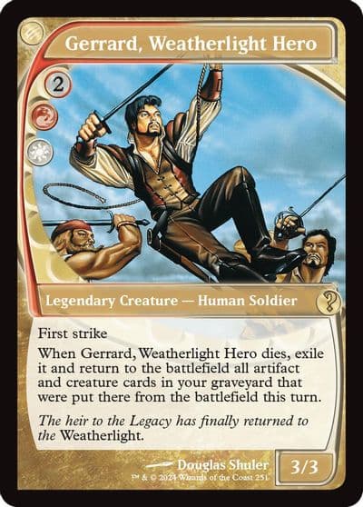 Gerrard Weatherlight Hero Future Sight Mystery Booster 2 Magic card