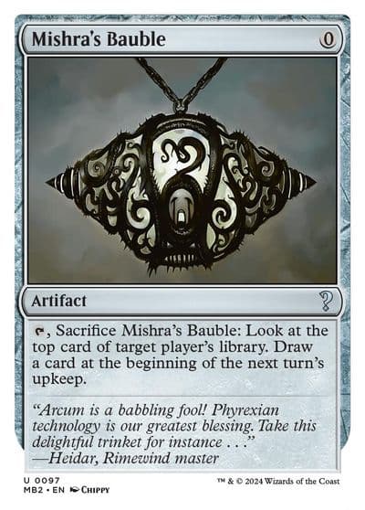 Mishras Bauble White Border Mystery Booster 2 Magic card