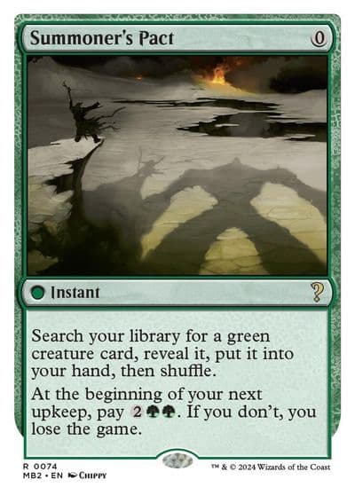 Summoners Pact White Border Mystery Booster 2 Magic card