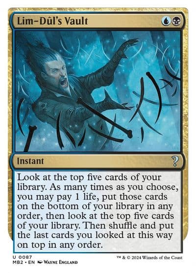 Lim Duls Vault White Border Mystery Booster 2 Magic card