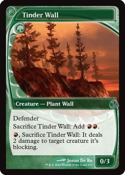 Tinder Wall Future Sight Mystery Booster 2 Magic card
