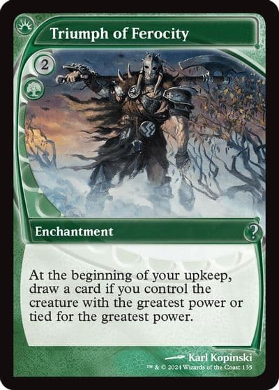 Triumph of Ferocity Future Sight Mystery Booster 2 Magic card