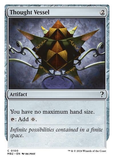 Thought Vessel White Border Mystery Booster 2 Magic card