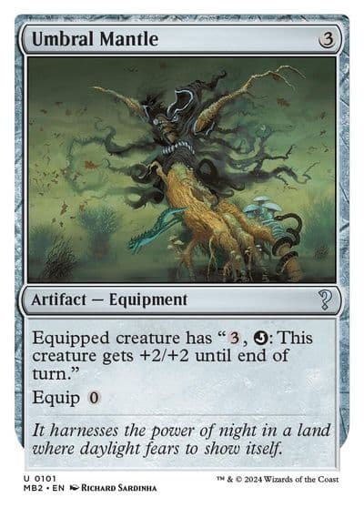 Umbral Mantle White Border Mystery Booster 2 Magic card