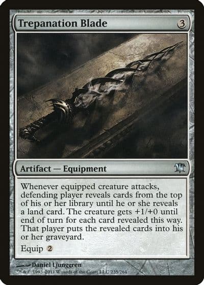 Trepanation Blade Innistrad Magic card
