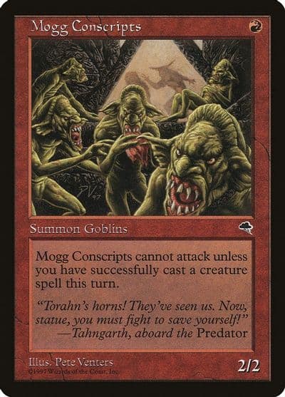Mogg Conscripts Tempest Magic card