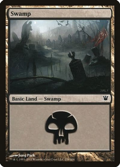 Swamp 258 Innistrad Magic card