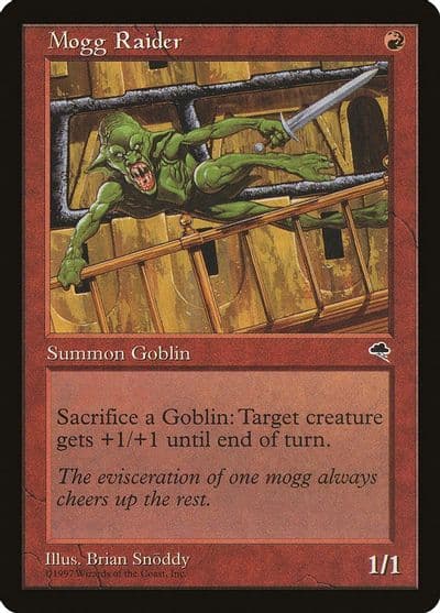 Mogg Raider Tempest Magic card