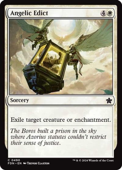 Angelic Edict Foundations Magic card