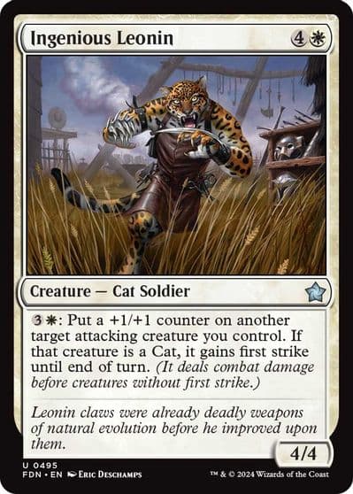 Ingenious Leonin Foundations Magic card
