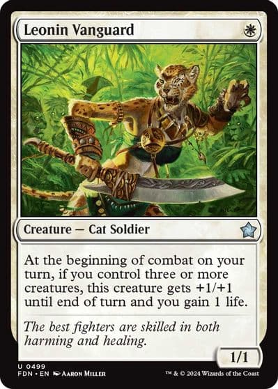 Leonin Vanguard Foundations Magic card