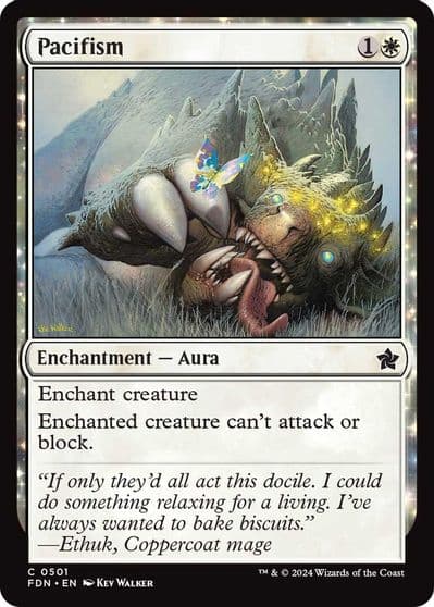 Pacifism Foundations Magic card