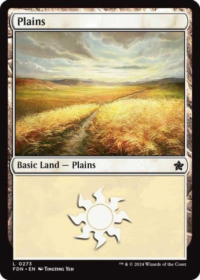 Plains 0273 Foundations Magic card