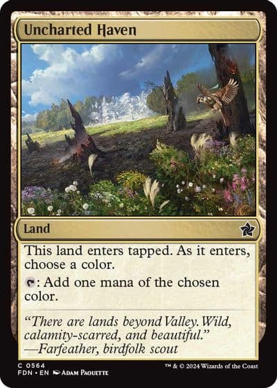 Uncharted Haven Foundations Magic card