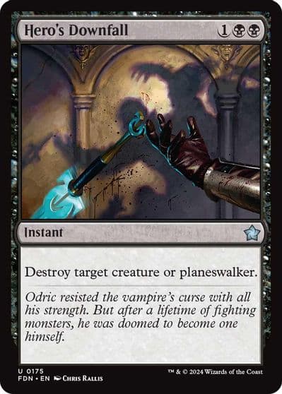 Heros Downfall Foundations Magic card