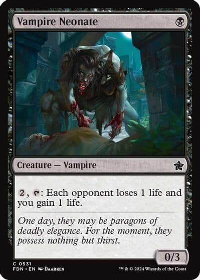 Vampire Neonate Foundations Magic card