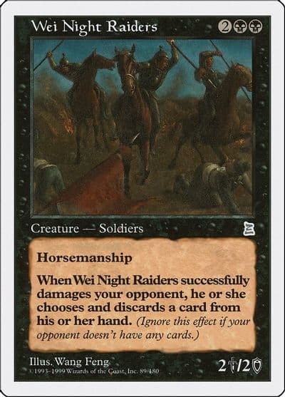 Wei Night Raiders Portal Three Kingdoms Magic card