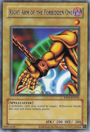Right Arm of the Forbidden One Retro Pack (2020 Date Reprint) Yu-Gi-Oh! card