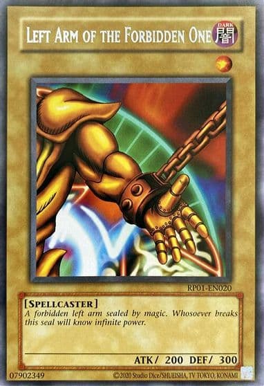 Left Arm of the Forbidden One Retro Pack (2020 Date Reprint) Yu-Gi-Oh! card