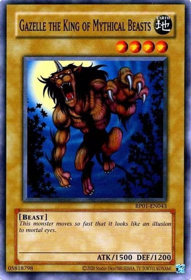 Gazelle the King of Mythical Beasts Retro Pack (2020 Date Reprint) Yu-Gi-Oh! card