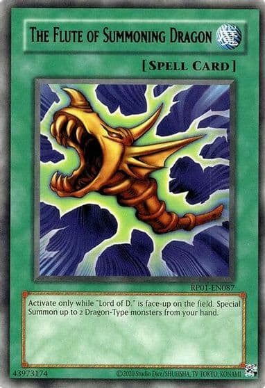 The Flute of Summoning Dragon Retro Pack (2020 Date Reprint) Yu-Gi-Oh! card