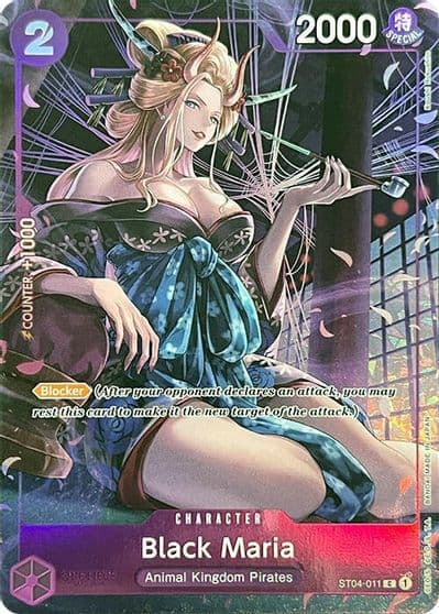 Black Maria Premium Card Collection BANDAI CARD GAMES Fest 23 24 Edition One Piece Promotion Cards One Piece card