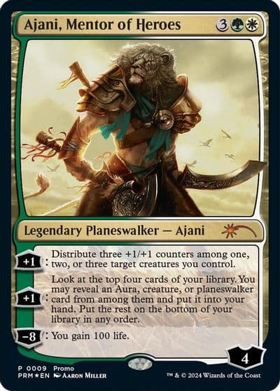 Ajani Mentor of Heroes Deluxe Commander Kit Unique and Miscellaneous Promos Magic card