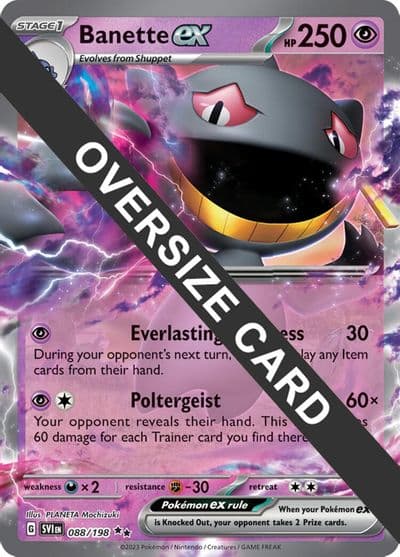 Banette ex Jumbo Cards Pokemon card