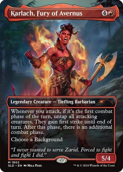 Karlach Fury of Avernus Secret Lair Drop Series Magic card
