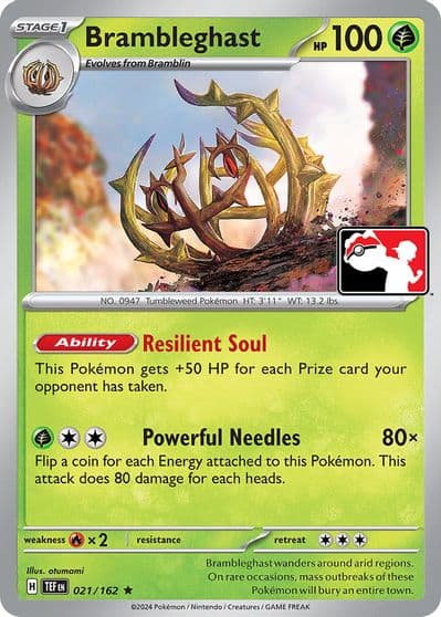 Brambleghast Prize Pack Series Cards Pokemon card