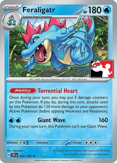 Feraligatr Prize Pack Series Cards Pokemon card