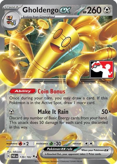 Gholdengo ex Prize Pack Series Cards Pokemon card
