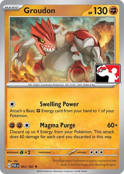 Groudon Prize Pack Series Cards Pokemon card