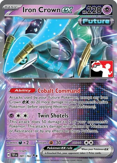 Iron Crown ex Prize Pack Series Cards Pokemon card