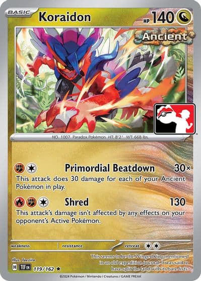 Koraidon Prize Pack Series Cards Pokemon card