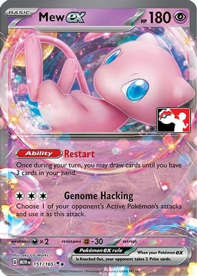 Mew ex Prize Pack Series Cards Pokemon card
