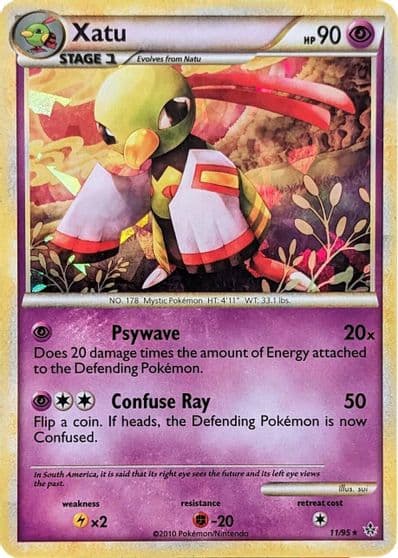 Xatu (Cracked Ice Holo) Blister Exclusives Pokemon card
