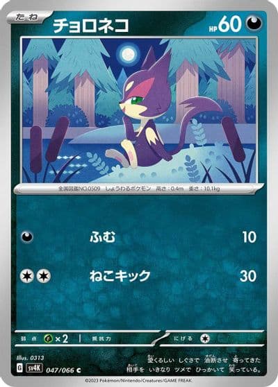 Purrloin SV4K: Ancient Roar Pokemon card