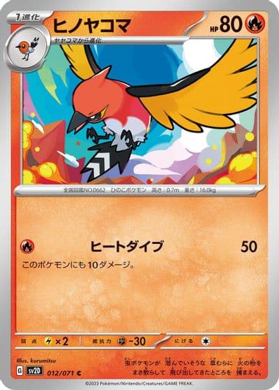 Fletchinder SV2D: Clay Burst Pokemon card