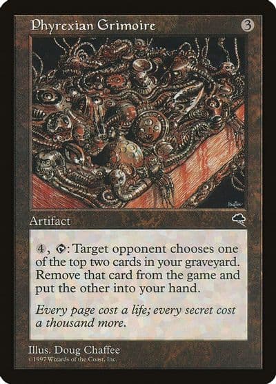 Phyrexian Grimoire Tempest Magic card