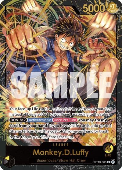 MonkeyDLuffy Premium Card Collection Leader Collection One Piece Promotion Cards One Piece card