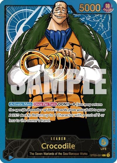 Crocodile Premium Card Collection Leader Collection One Piece Promotion Cards One Piece card