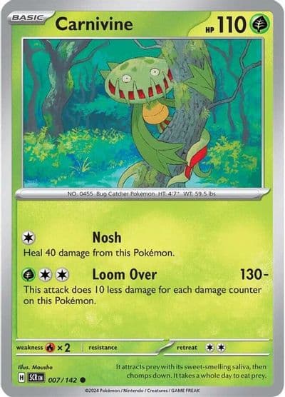 Carnivine SV07: Stellar Crown Pokemon card