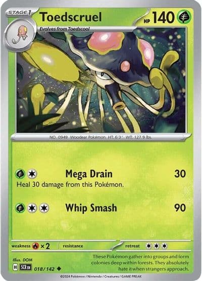 Toedscruel SV07: Stellar Crown Pokemon card