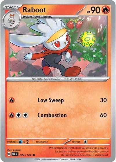 Raboot SV07: Stellar Crown Pokemon card