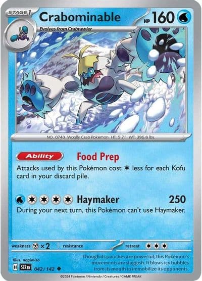 Crabominable SV07: Stellar Crown Pokemon card