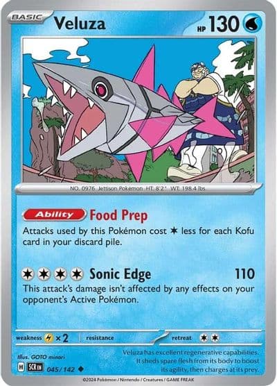 Veluza SV07: Stellar Crown Pokemon card